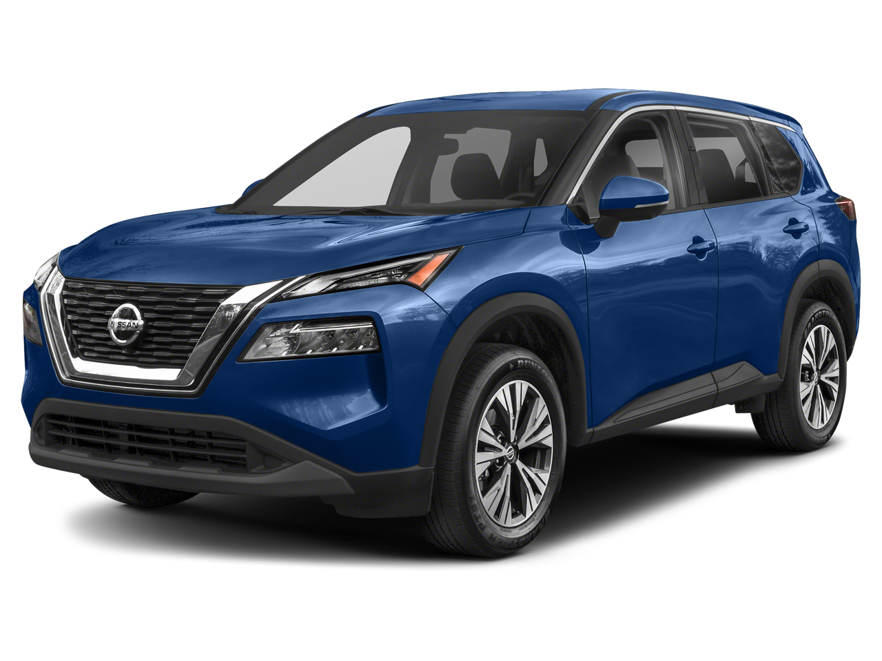 2023 Nissan Rogue SV in Caspian Blue Metallic — front three-quarter view