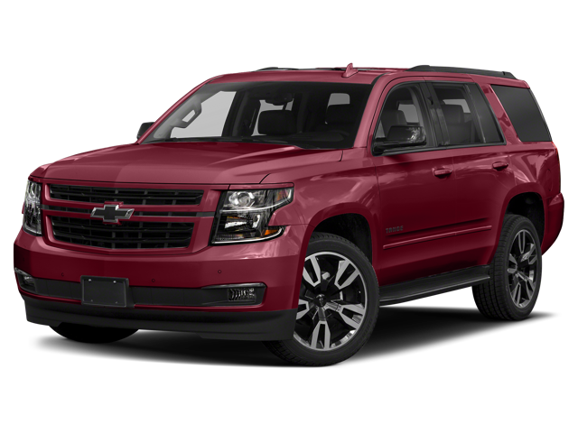 2018 Chevrolet Tahoe Premier in Siren Red Tintcoat — front three-quarter view