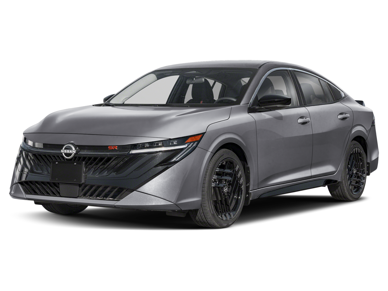 2026 Nissan Sentra SR in Atlantic Gray/Super Black — front three-quarter view