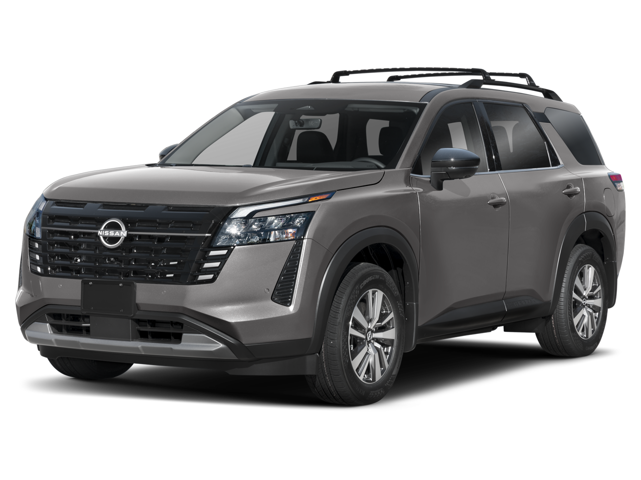 2026 Nissan Pathfinder SL in Gun Metallic — front three-quarter view