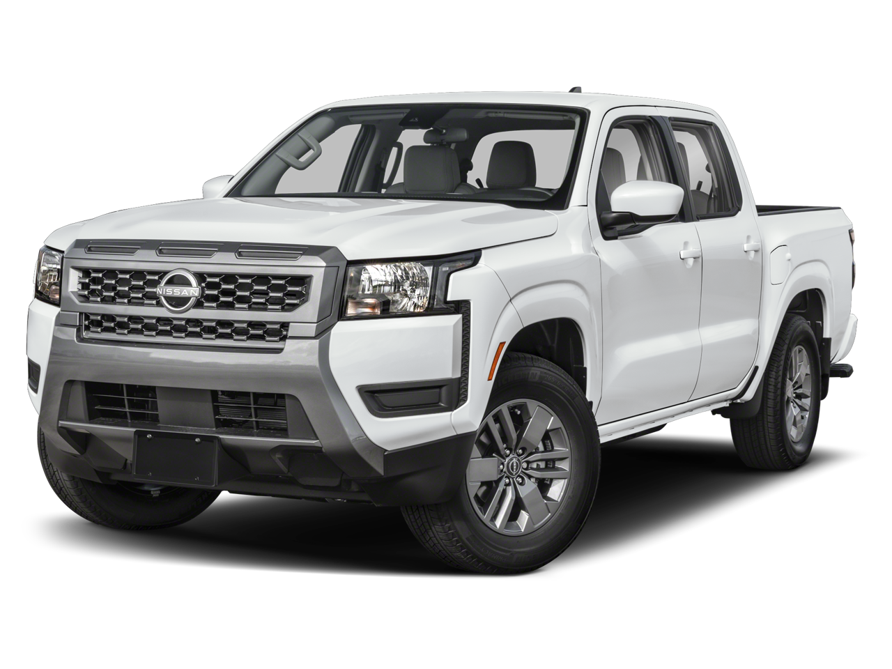 2026 Nissan Frontier SV in Gun Metallic — front three-quarter view
