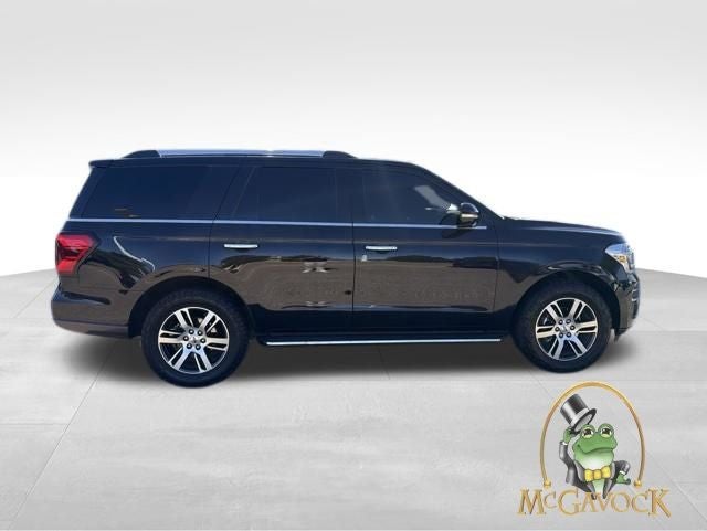 2022 Ford Expedition Limited in Black Metallic — front three-quarter view