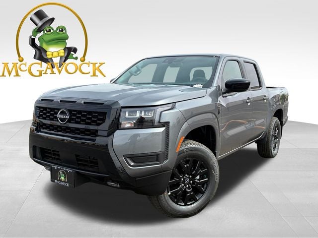 2026 Nissan Frontier SV in Gun Metallic — front three-quarter view