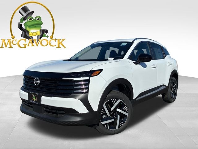 2026 Nissan Kicks SV in Fresh Powder — front three-quarter view