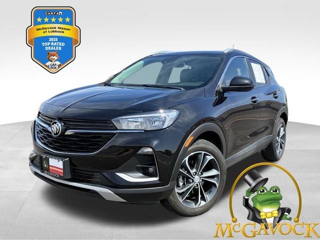 2022 Buick Encore GX Select in Ebony Twilight Metallic — front three-quarter view
