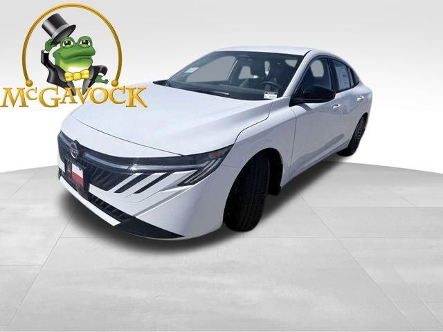 2026 Nissan Sentra SV in Fresh Powder — front three-quarter view