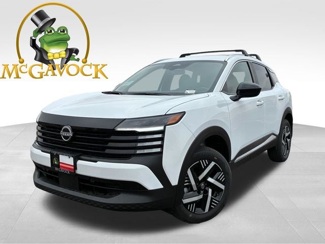 2026 Nissan Kicks SV in Fresh Powder — front three-quarter view