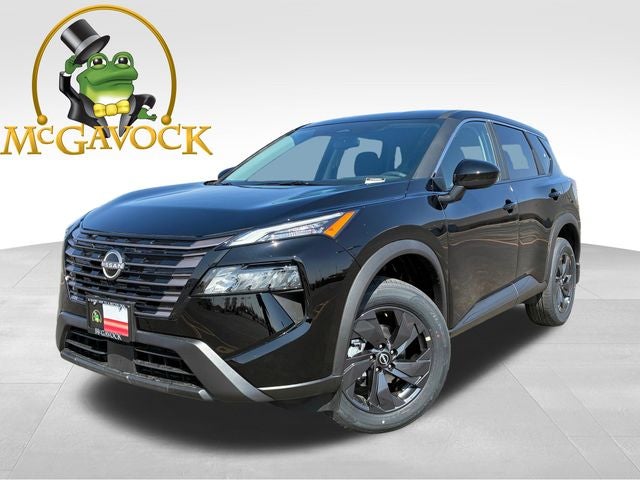 2026 Nissan Rogue SV in Super Black — front three-quarter view